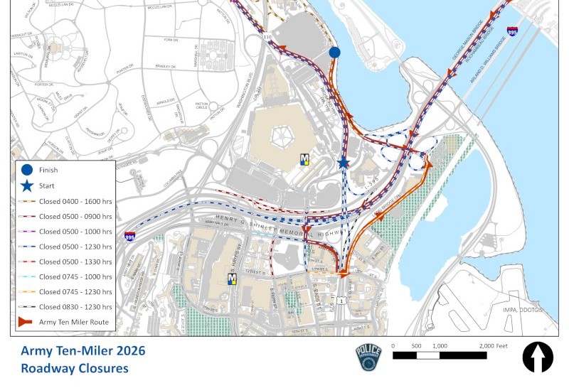 Army Ten-Miler Shuts Down Roads in National Landing